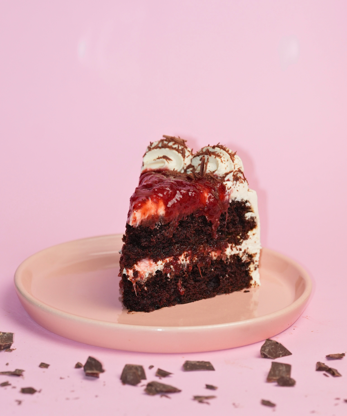 Chocolate Strawberry Cream Cheese Cake