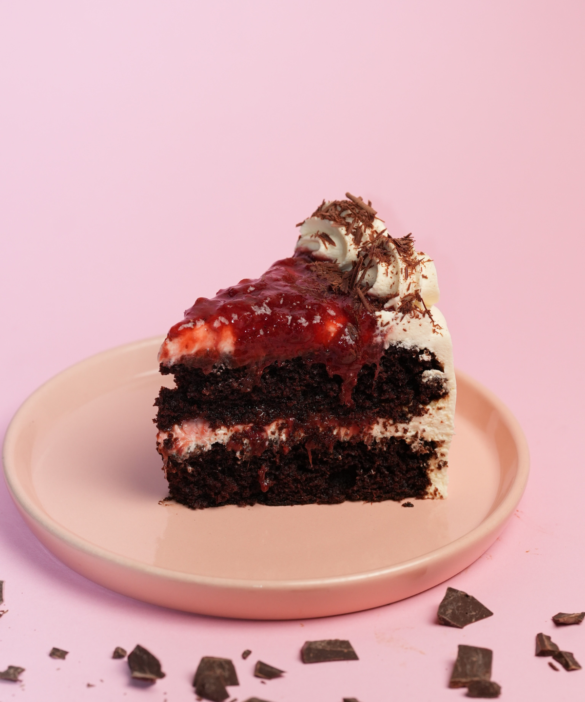 Chocolate Strawberry Cream Cheese Cake
