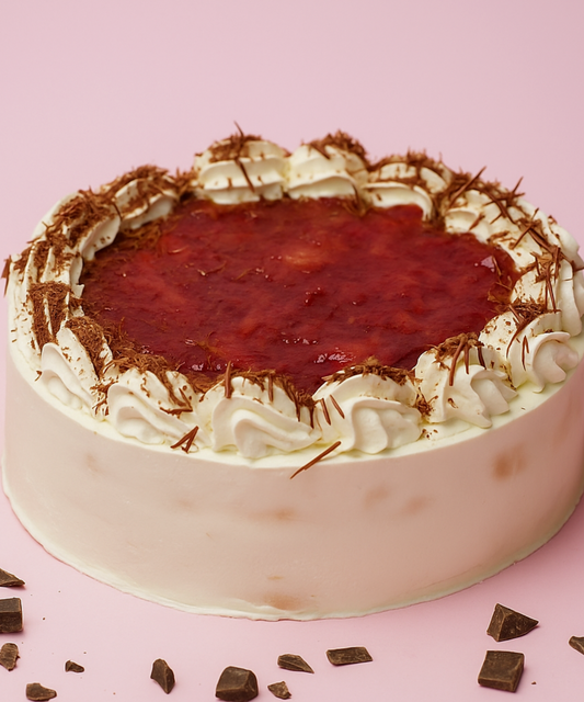 Chocolate Strawberry Cream Cheese Cake
